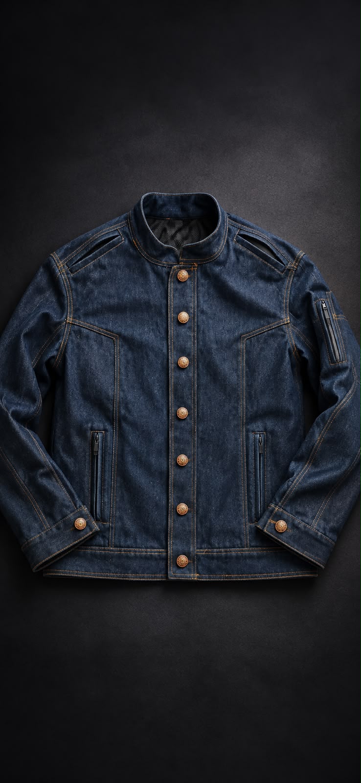 Men's Riding Denim Jacket — Dark Indigo